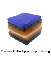 Glass liquorice allsort