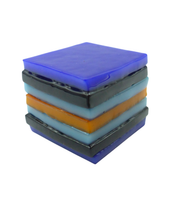 Glass liquorice allsort