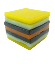 Glass liquorice allsort