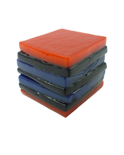 Glass liquorice allsort