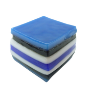 Glass liquorice allsort