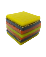 Glass liquorice allsort