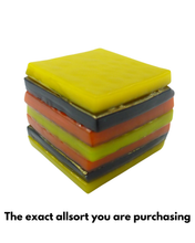 Glass liquorice allsort