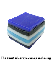 Glass liquorice allsort