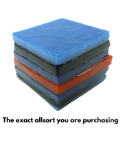 Glass liquorice allsort