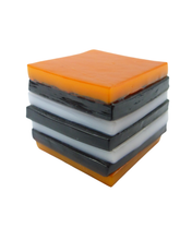 Glass liquorice allsort