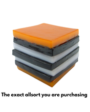 Glass liquorice allsort