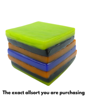 Glass liquorice allsort
