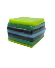 Glass liquorice allsort