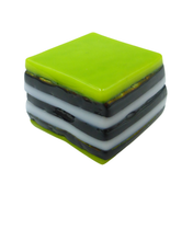 Glass liquorice allsort