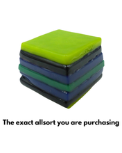 Glass liquorice allsort