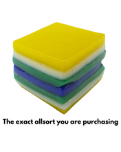 Glass liquorice allsort