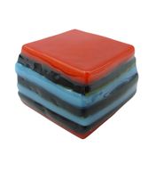 Glass liquorice allsort