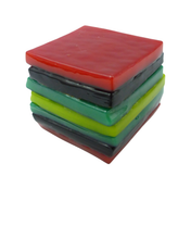 Glass liquorice allsort