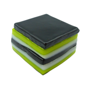 Glass liquorice allsort