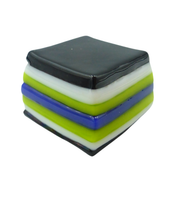 Glass liquorice allsort