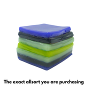 Glass liquorice allsort