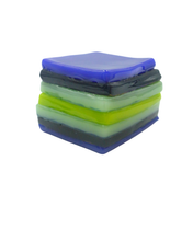 Glass liquorice allsort