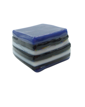 Glass liquorice allsort
