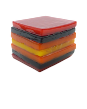 Glass liquorice allsort