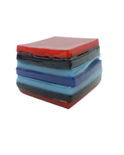 Glass liquorice allsort
