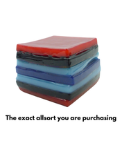 Glass liquorice allsort
