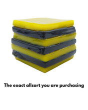 Glass liquorice allsort