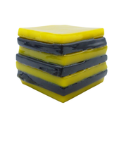 Glass liquorice allsort