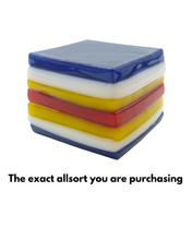 Glass liquorice allsort