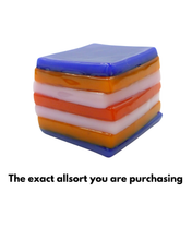 Glass liquorice allsort