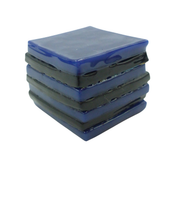 Glass liquorice allsort