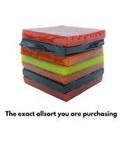 Glass liquorice allsort